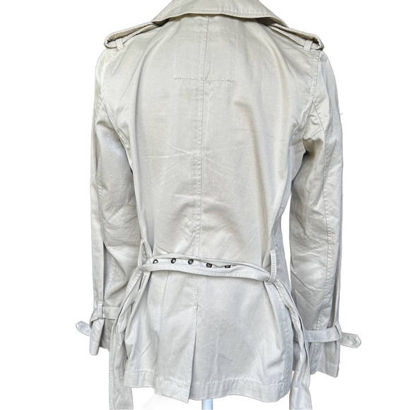 Banana Republic Trench Coat Womens Khaki Short - Picture 3 of 7